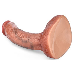 RealCockz Gode Curved Balls 16 x 3.5cm Marron